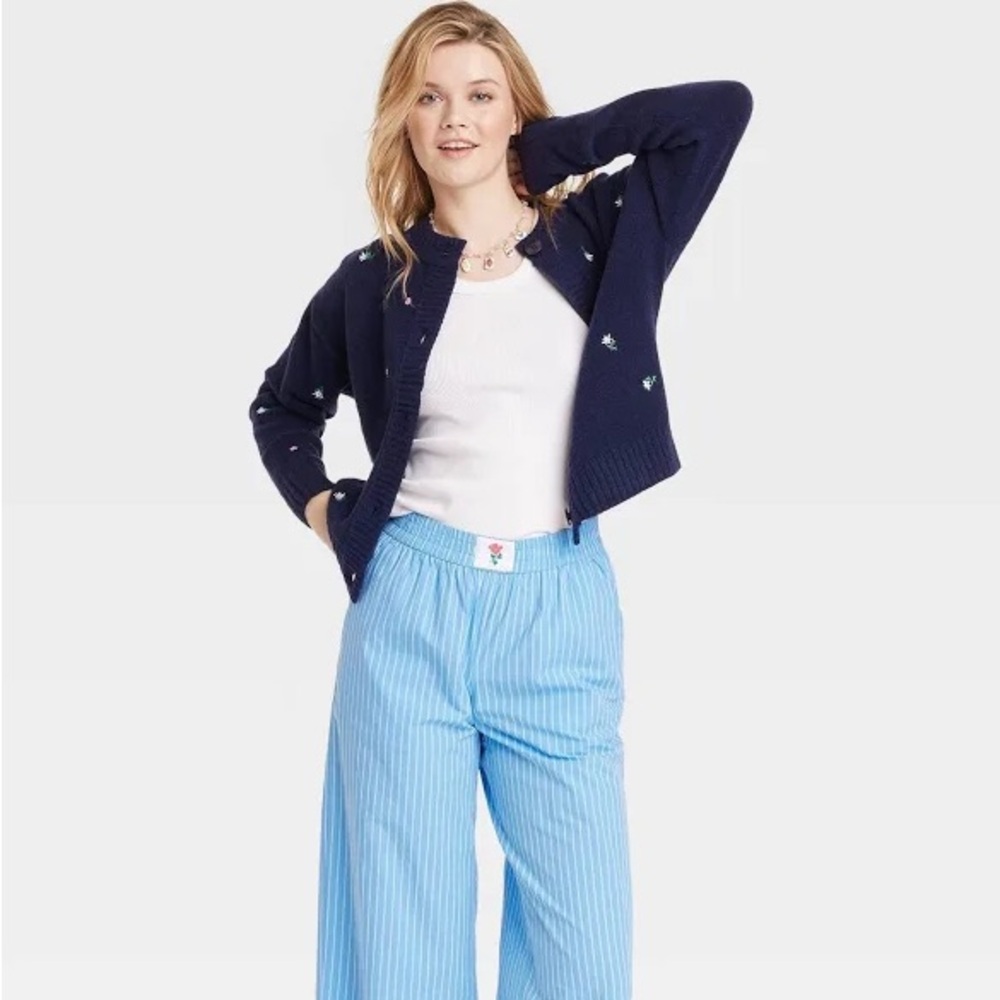 Button-Front Cardigan Universal Thread Target Nav… - image 3